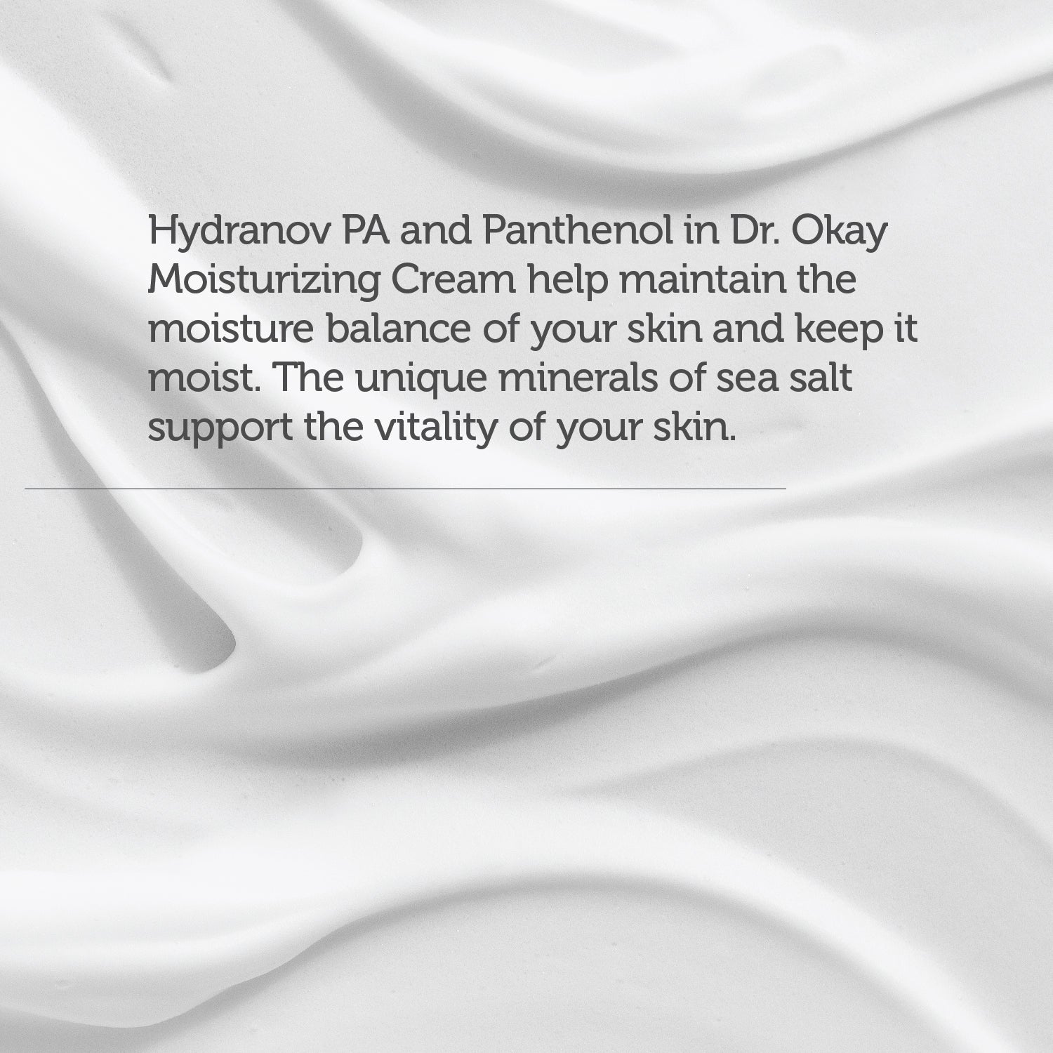 Intensive Moisturizing and Repairing Cream For All Skin Types, with Sea Salt, Hydranov PAD and Panthenol