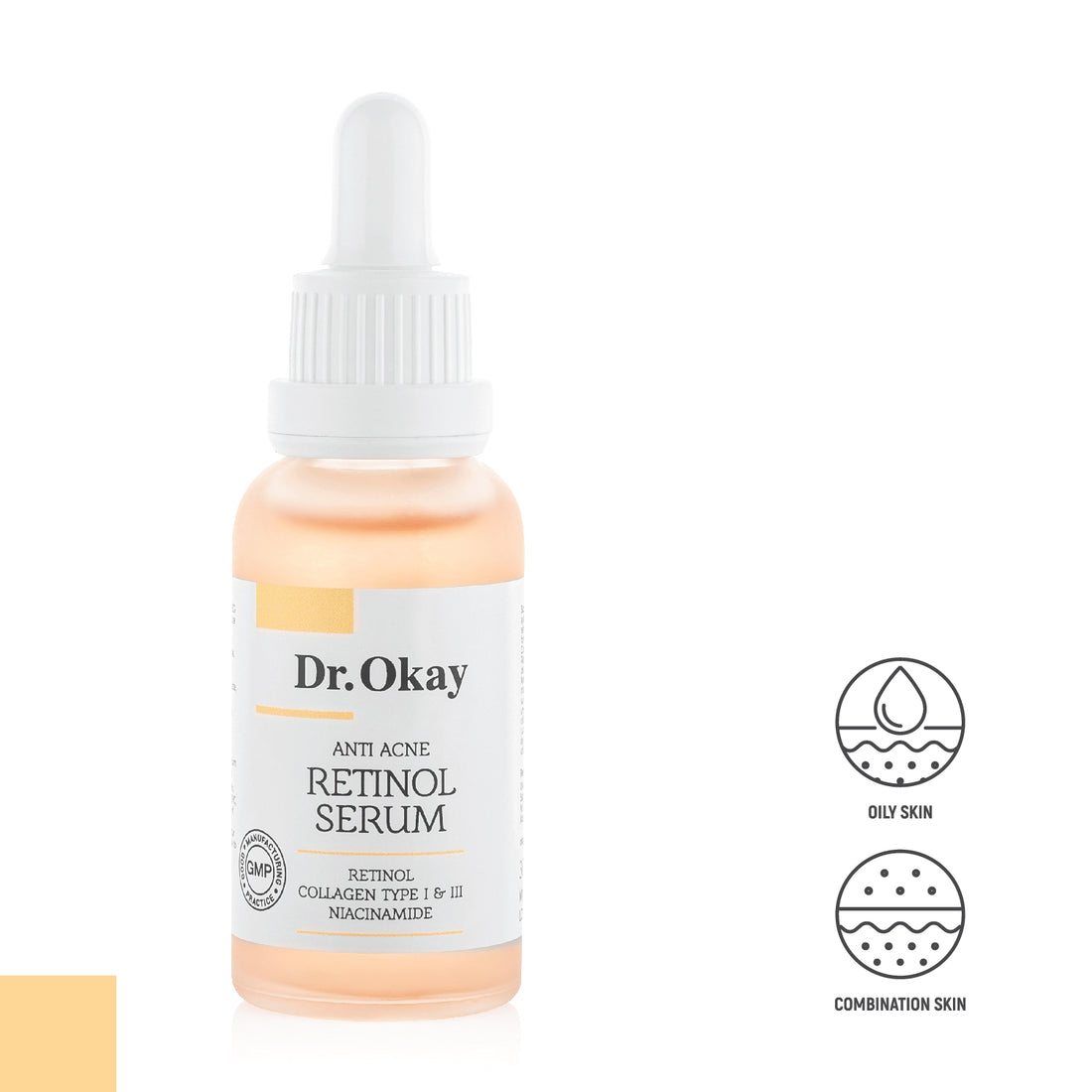 Ser Anti-Acnee cu Retinol, Colagen Tip I &amp; III și Niacinamidă