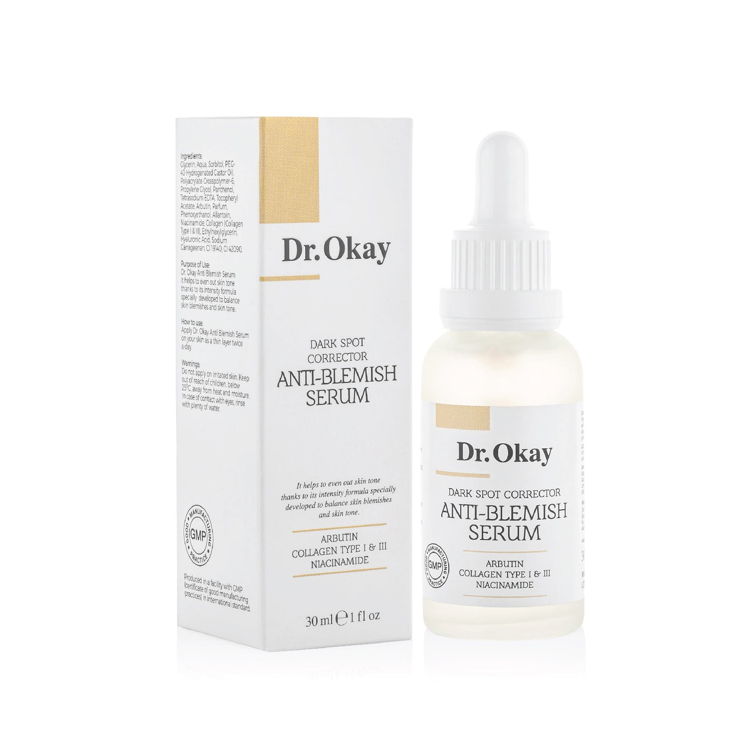 Corrective Cream for Dark Spots and Blemishes with Arbutin, Lumisphere and Collagen Type I &amp;amp; III