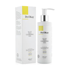 Gel Facial de Curățare Anti-Acnee cu acid lactic și mentol