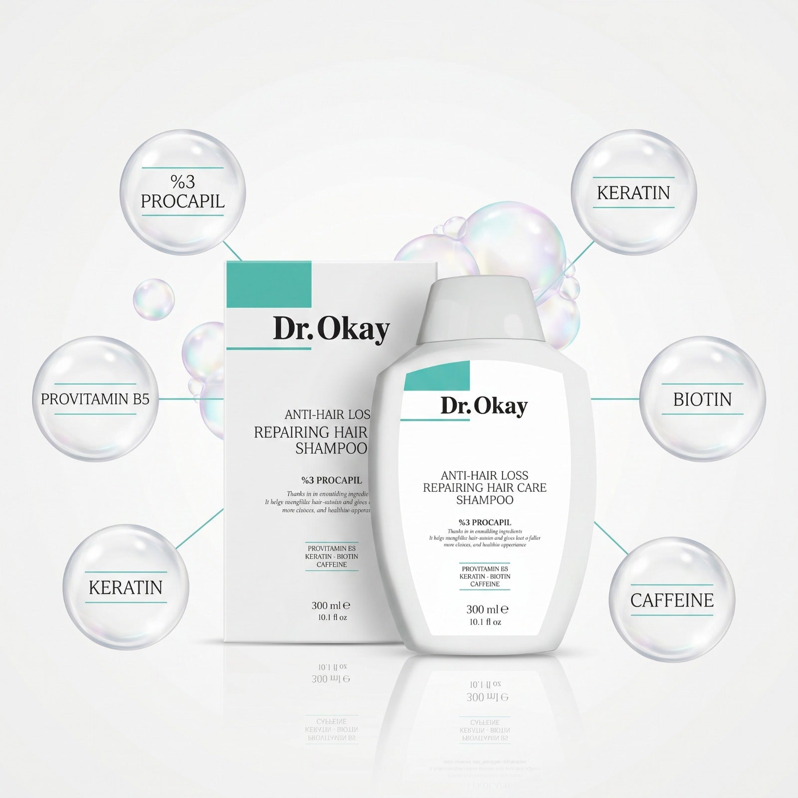 Set Premium Dr. Okay – Îngrijire Față + Păr și Uleiuri Cadou
