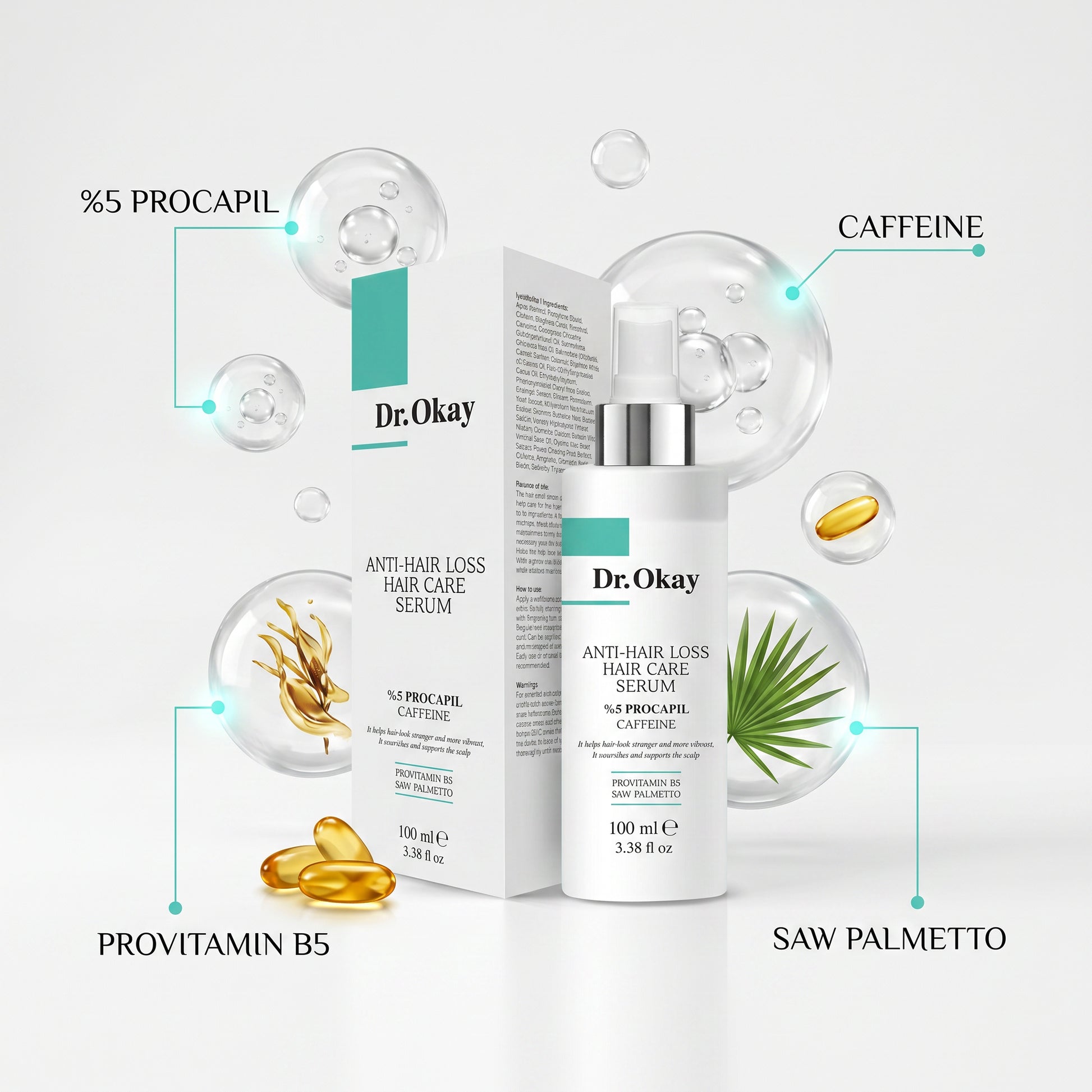 Set Premium Dr. Okay – Îngrijire Față + Păr și Uleiuri Cadou
